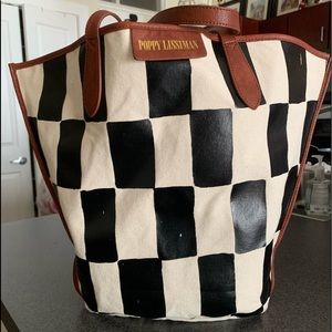 Poppy LissimanCheckered tote bag